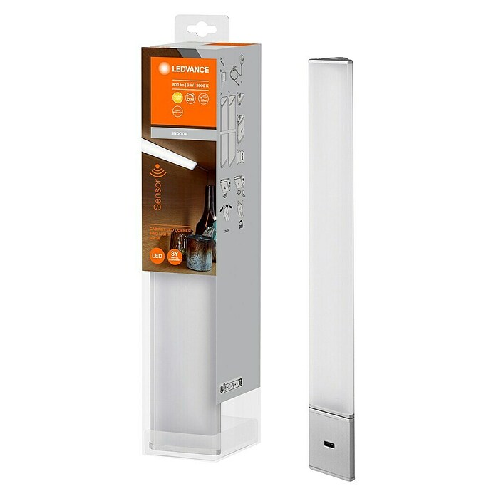 Ledvance LED svetlobni trak Cabinet Corner  (Do x Š x V: 55 x 4,07 x 2,3 cm, Barva svetlobe: Toplo bela, 2 kos) | 3096 - Küche/Möbellicht | CAKA - Zweckleuchten | CAK - Technisches Licht | CA - Beleuchtung | C - Elektro | BAUHAUS