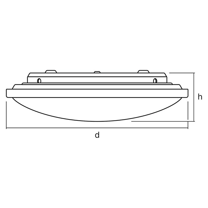 Osram Plafón LED redondo Silara (21,5 W, Blanco frío, Diámetro: 400 mm)