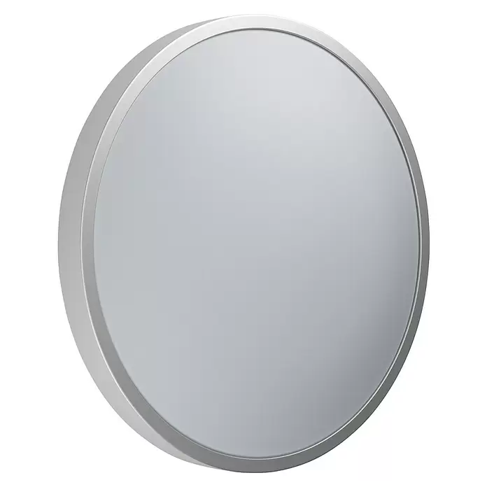 Ledvance Plafón LED redondo Silara - 21 W, Ø x Al: 400 x 88 mm, Blanco, Blanco neutro - Disco circular metálico gris plateado con borde elevado.