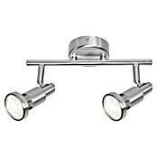 LED-Deckenstrahler (2 x 3 W, Länge: 275 mm, Warmweiß, Nickel matt)