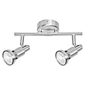 LED-Deckenstrahler (2 x 3 W, Länge: 275 mm, Warmweiß, Nickel matt)