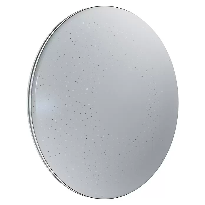 Ledvance Plafón LED para pared y techo Orbis Sparkle Click CCT - 24 W, Blanco diurno, Temperatura del color: 2.700 K - 6.500 K - Plato redondo, gris claro moteado con un borde plateado.