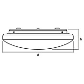 Osram LED-Wand- & Deckenleuchte rund Pure (21 W, Ø x H: 400 mm x 8,8 cm, Weiß) | BAUHAUS