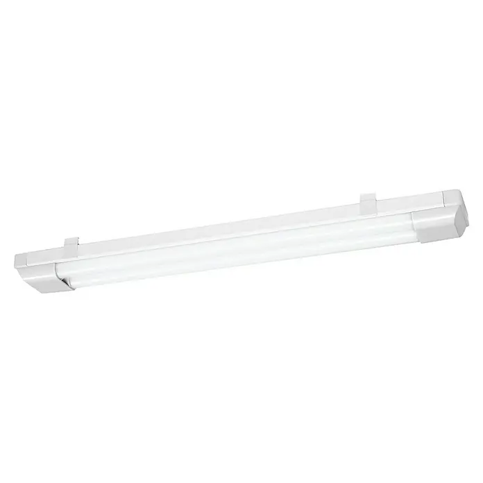 Osram LED-Lichtleiste Power Batten - L x B x H: 60 x 8,2 x 4,8 cm, Lichtfarbe: Kaltweiß, 24 W, 220 V - 240 V - Eine weiße LED-Leuchte zur Deckenmontage mit integriertem LED-Leuchtmittel für eine effiziente Beleuchtung.