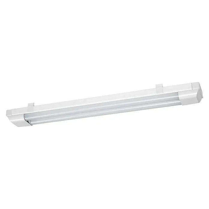 Osram LED-Lichtleiste Power Batten - L x B x H: 60 x 8,2 x 4,8 cm, Lichtfarbe: Warmweiß, 24 W, 220 V - 240 V - Weiße LED-Feuchtraumleuchte für Decken- oder Wandmontage mit länglicher Bauform für gleichmäßige Ausleuchtung von Innenräumen.