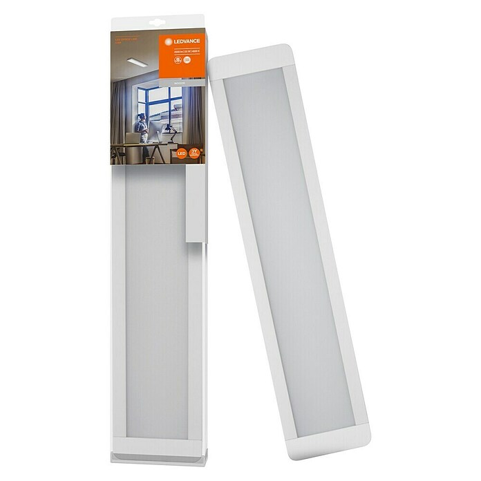 Ledvance Plafón LED Office Line (25 W, L x An x Al: 61,5 x 13 x 2,5 cm, Blanco neutro) | BAUHAUS