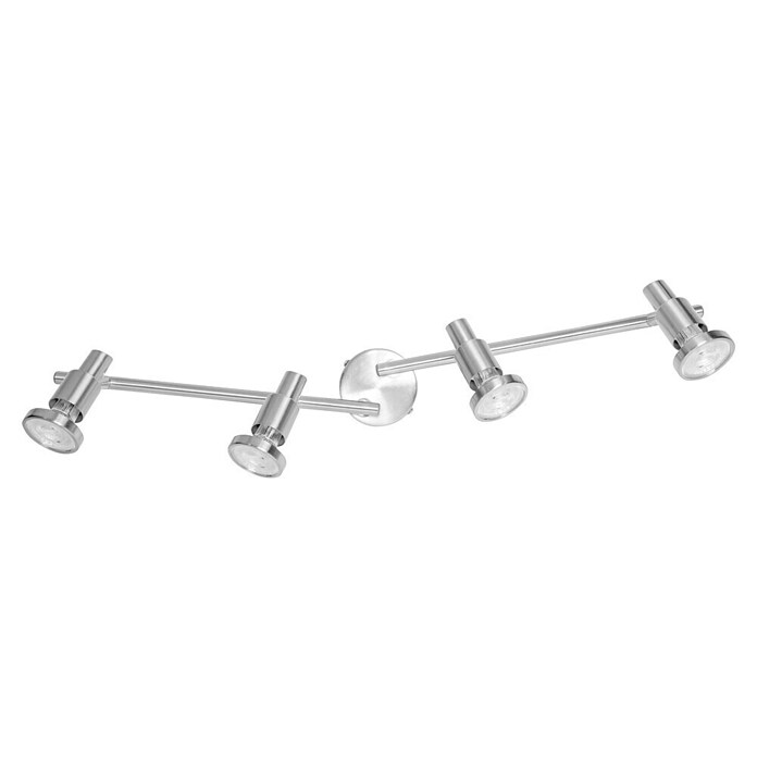 LED-Deckenstrahler (4 x 3 W, Länge: 675 mm, Warmweiß, Nickel matt)