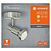 LED-Deckenstrahler (3 W, Länge: 80 mm, Warmweiß, Nickel matt)