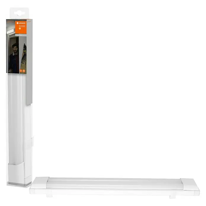 Osram LED-Lichtleiste Power Batten - L x B x H: 60 x 8,2 x 4,8 cm, Lichtfarbe: Warmweiß, 24 W, 220 V - 240 V - LEDVANCE Linearleuchte in Verpackung und einzeln. Ideal für Schränke und Regale. Energieeffiziente Beleuchtung mit modernem Design.