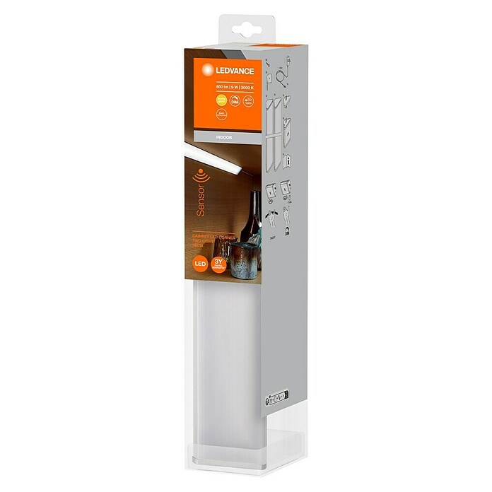 Ledvance LED svetlobni trak Cabinet Corner  (Do x Š x V: 55 x 4,07 x 2,3 cm, Barva svetlobe: Toplo bela, 2 kos) | 3096 - Küche/Möbellicht | CAKA - Zweckleuchten | CAK - Technisches Licht | CA - Beleuchtung | C - Elektro | BAUHAUS