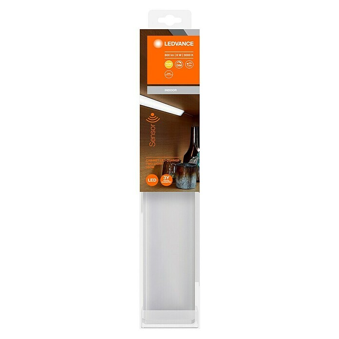 Ledvance LED svetlobni trak Cabinet Corner  (Do x Š x V: 55 x 4,07 x 2,3 cm, Barva svetlobe: Toplo bela, 2 kos) | 3096 - Küche/Möbellicht | CAKA - Zweckleuchten | CAK - Technisches Licht | CA - Beleuchtung | C - Elektro | BAUHAUS