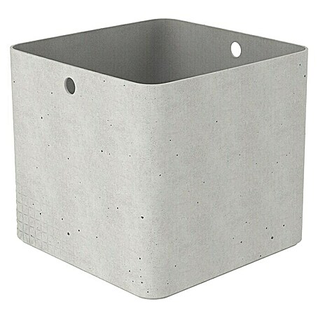Curver Aufbewahrungsbox Beton XL (L x B x H: 28 x 28 x 26 cm)