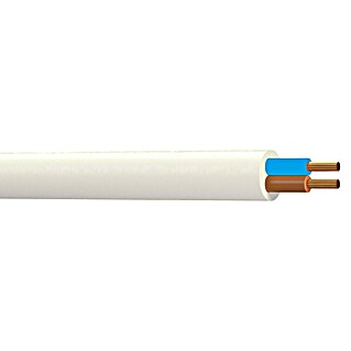 Mantelleitung YML-0 2 X 0,75mm² (20 m, Anzahl Adern: 2, Querschnitt: 0,75 mm², Weiß)