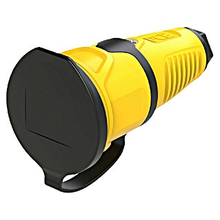 Gummi-Schutzkontakt-Kupplung Taurus 2 (Gelb/Schwarz, 250 V, IP54)