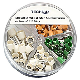Aderendhülsen-Box (Querschnitt: 4 mm² - 16 mm², 125 Stk.)
