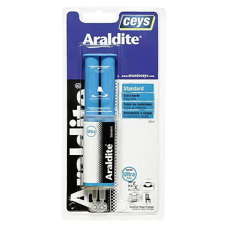 Ceys  Adhesivo de resina epoxi de 2 componentes Araldite Standard