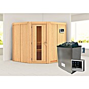 Karibu Elementsauna Gibeon (9 kW Saunaofen mit externer Steuerung, L x B x H: 196 x 196 x 198 cm) | BAUHAUS