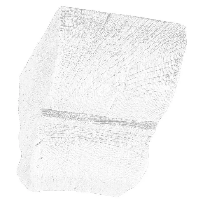 Dekoelement - Konsole, Weiß, 17,5 x 19 x 21,5 cm - Vorderansicht