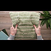 Kissen Vintage Stripe (Grün, 45 x 45 cm, 100 % Baumwolle) | BAUHAUS