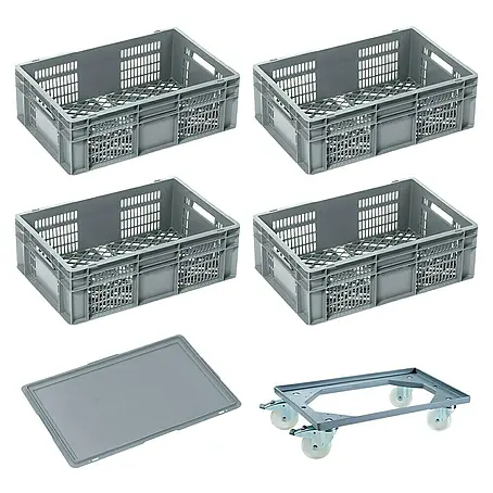 BAUHAUS  Caja Euro + base con ruedas