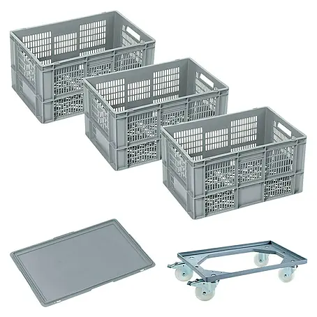 BAUHAUS  Caja Euro + base con ruedas