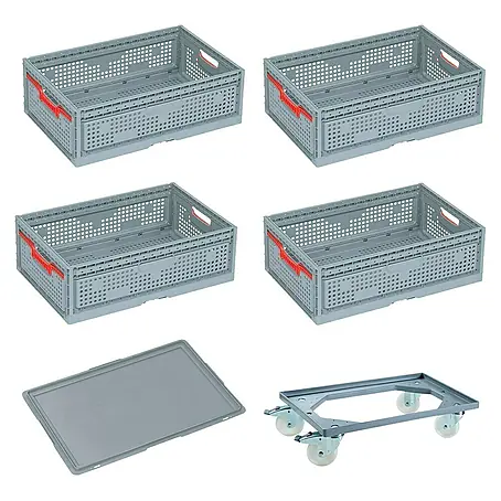 BAUHAUS  Caja Euro + base con ruedas