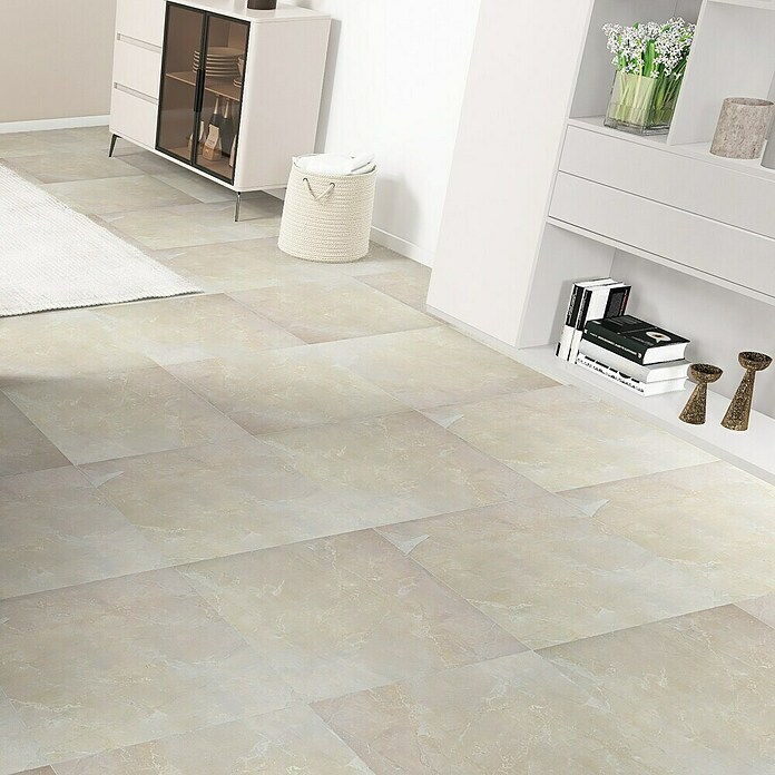 Feinsteinzeugfliese Premium Marble (60 x 60 cm, Beige/Braun, Poliert)