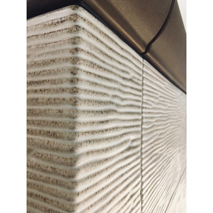 Domofire Kaminofen Cortina (8 kW, Raumheizvermögen: 160 m³, Material Verkleidung: Keramik, Cremebeige-Tabakbraun) | BAUHAUS