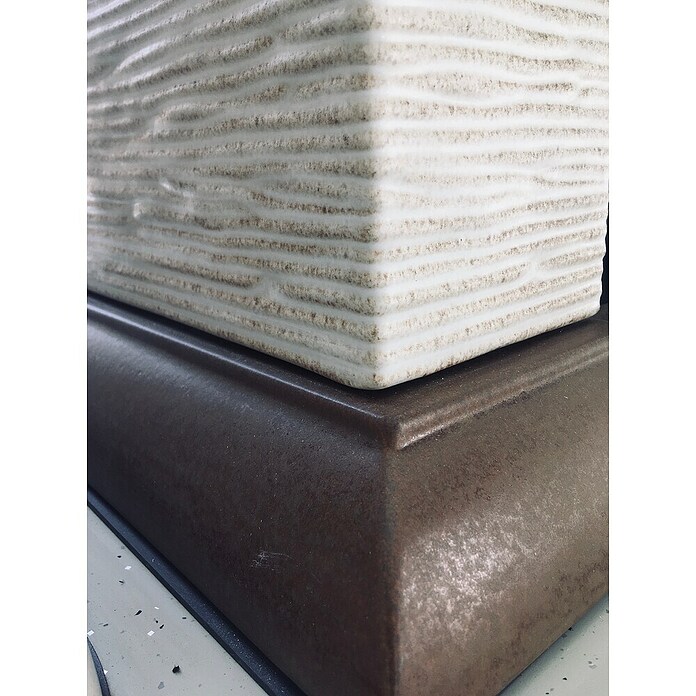 Domofire Kaminofen Cortina (8 kW, Raumheizvermögen: 160 m³, Material Verkleidung: Keramik, Cremebeige-Tabakbraun) | BAUHAUS