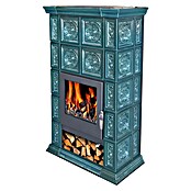 Domofire Kaminofen Verona (8 kW, Raumheizvermögen: 160 m³, Material Verkleidung: Keramik, Türkis) | BAUHAUS