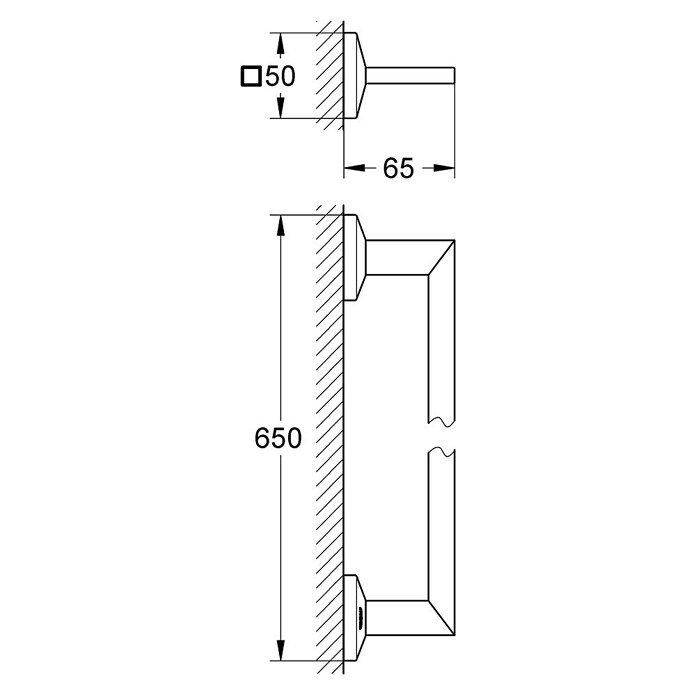 Grohe Allure Brilliant Badetuchhalter (Breite: 65 cm, Chrom, Glänzend) | BAUHAUS