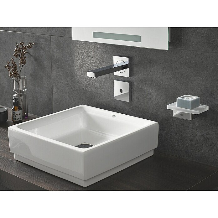 Grohe Eurocube Waschtischarmatur (Infrarot-Elektronik, Chrom, Glänzend, Ausladung: 171 mm) | BAUHAUS