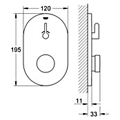 Grohe Selbstschluss-Armatur Eurosmart CT mit Mischung (Chrom, Glänzend) | BAUHAUS