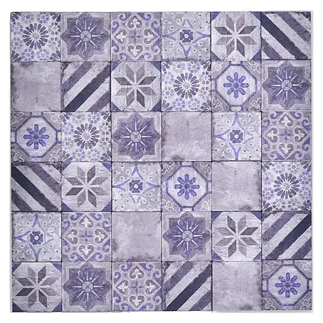 Selbstklebemosaik Quadrat Metall Retro SAM 4XAU05
