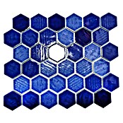 Mozaik pločica Hexagon CG SAN7  (Plava, Sjaj, D x Š x D: 25,3 cm x 29,3 cm x 7 mm) | BAUHAUS