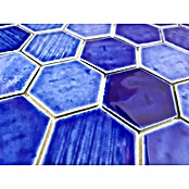 Mozaik pločica Hexagon CG SAN7  (Plava, Sjaj, D x Š x D: 25,3 cm x 29,3 cm x 7 mm) | BAUHAUS