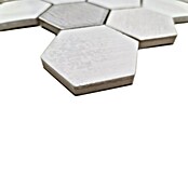 Mosaikfliese Hexagon CG SAN1 (Weiß, Glänzend, L x B x S: 25,3 cm x 29,3 cm x 7 mm) | BAUHAUS