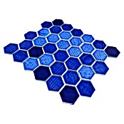 Mozaik pločica Hexagon CG SAN7  (Plava, Sjaj, D x Š x D: 25,3 cm x 29,3 cm x 7 mm) | BAUHAUS