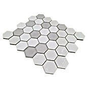 Mosaikfliese Hexagon CG SAN1 (Weiß, Glänzend, L x B x S: 25,3 cm x 29,3 cm x 7 mm) | BAUHAUS