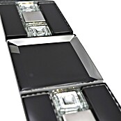Fliesenbordüre Crystal Mix (B x L: 7,3 x 30 cm, Schwarz, Glänzend) | BAUHAUS