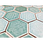 Mozaik pločica Hexagon CG SAN5  (Zelena, Sjaj, D x Š x D: 25,3 cm x 29,3 cm x 7 mm) | BAUHAUS