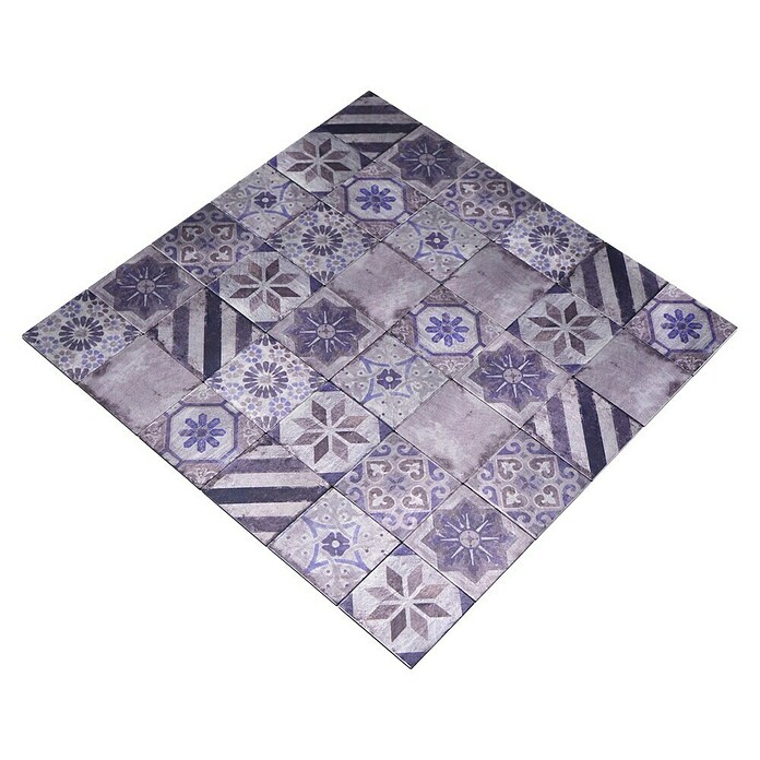 Samoljepljiva mozaik pločica Quadrat Metall Retro SAM 4XAU05  (30,5 x 30,5 cm) | BAUHAUS