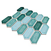 Mozaik pločica Hexagon CG CH475  (Zelena, Sjaj, 25,3 cm x 29,3 cm x 75 mm) | BAUHAUS