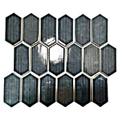Mozaik pločica Hexagon CG CH479  (Crna, Sjaj, 25,3 cm x 29,3 cm x 75 mm) | BAUHAUS