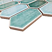 Mozaik pločica Hexagon CG CH475  (Zelena, Sjaj, 25,3 cm x 29,3 cm x 75 mm) | BAUHAUS
