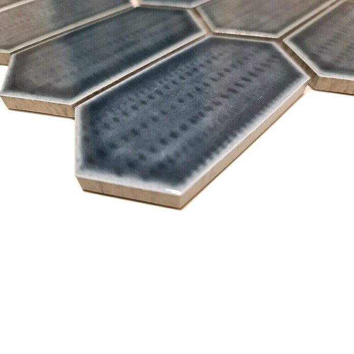 Mozaik pločica Hexagon CG CH479  (Crna, Sjaj, 25,3 cm x 29,3 cm x 75 mm) | BAUHAUS