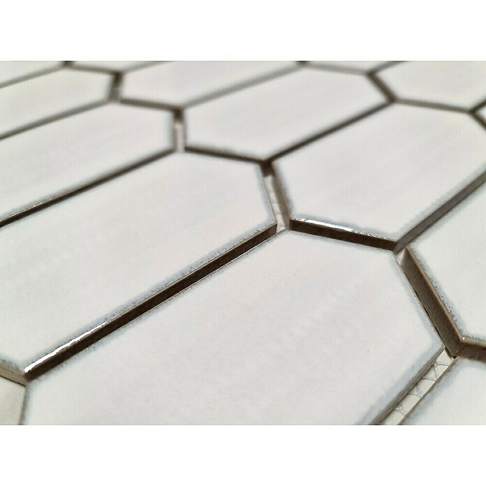 Mozaik pločica Hexagon CG CH471  (Bijela, Sjaj, 25,3 cm x 29,3 cm x 75 mm) | BAUHAUS
