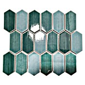 Mozaik pločica Hexagon CG CH475  (Zelena, Sjaj, 25,3 cm x 29,3 cm x 75 mm) | BAUHAUS
