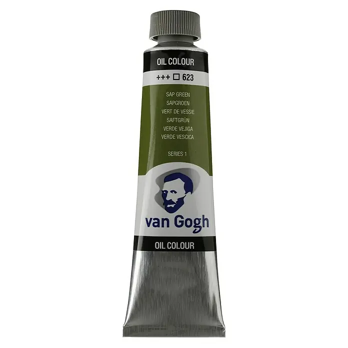 Talens Van Gogh Pintura al óleo - Verde vejiga, 40 ml, Tubo - Tubo de pintura al óleo "Verde Vejiga" Van Gogh. Pintura al óleo de alta calidad con buena cobertura y fuerza de color para artistas y aficionados, número 623.