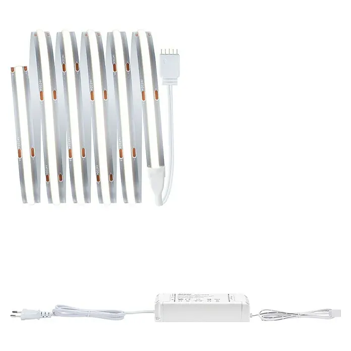 Paulmann MaxLED 1.000 Basis-Set Full-Line COB - 150 cm, 21 W, Tageslichtweiß, 1.920 lm - LED-Leuchtstreifen-Set mit Anschlusskabel und Netzteil für eine helle und energieeffiziente Beleuchtung im Innenbereich.
